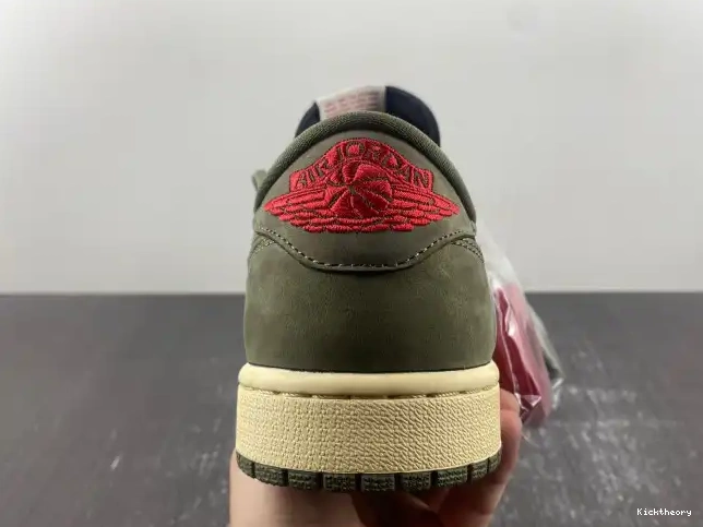 Kick Theory OG TRAVIS 1 SCOTT DM7866-002 X AIR JORDAN 'BLACK LOW SP OLIVE' 0507
